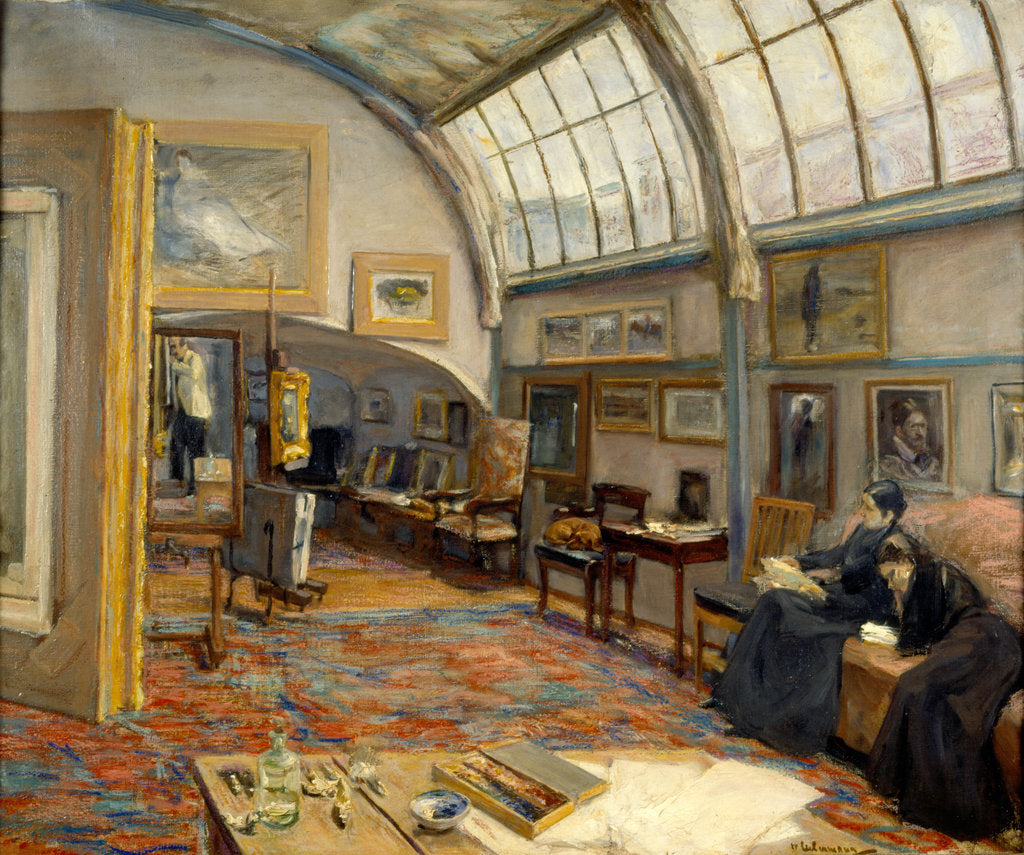 Detail of Artists studio at the Brandenburger Tor in Berlin, 1902 by Max Liebermann