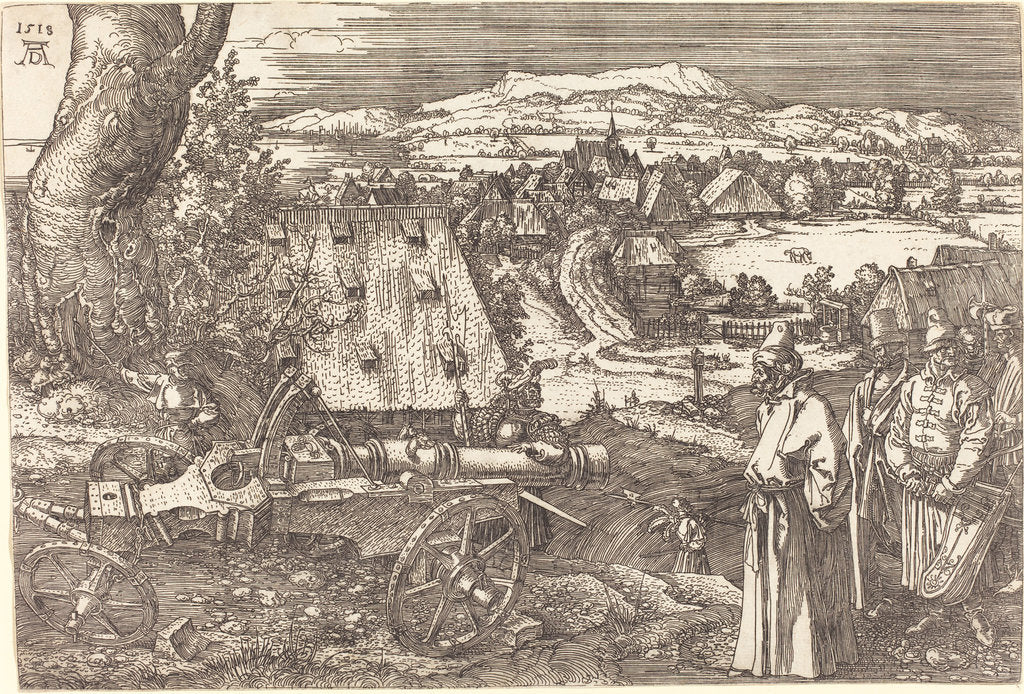 Detail of Landscape with a Cannon, 1518 by Albrecht Dürer