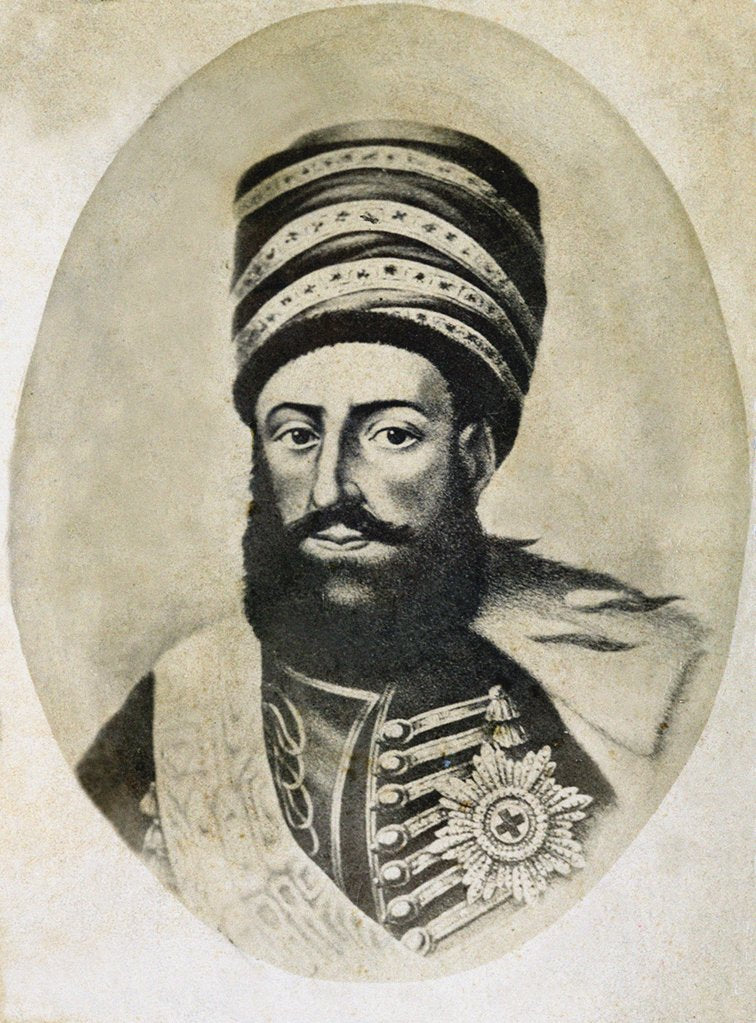 Detail of King Heraclius II of Georgia, Second Half of the 19th century by Alexander Solomonovich Roinov Photo Studio