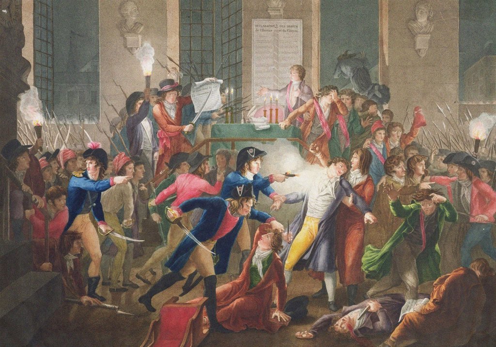 Detail of The Arrest of Robespierre on 27 July 1794 (After Fulchran-Jean Harriet), c. 1796 by Jean-Joseph-François Tassaert
