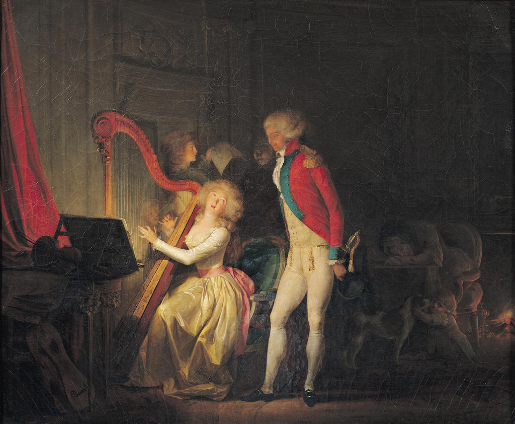 Detail of The Improvised Concert, or The Price of Harmony, 1790 by Louis-Léopold Boilly