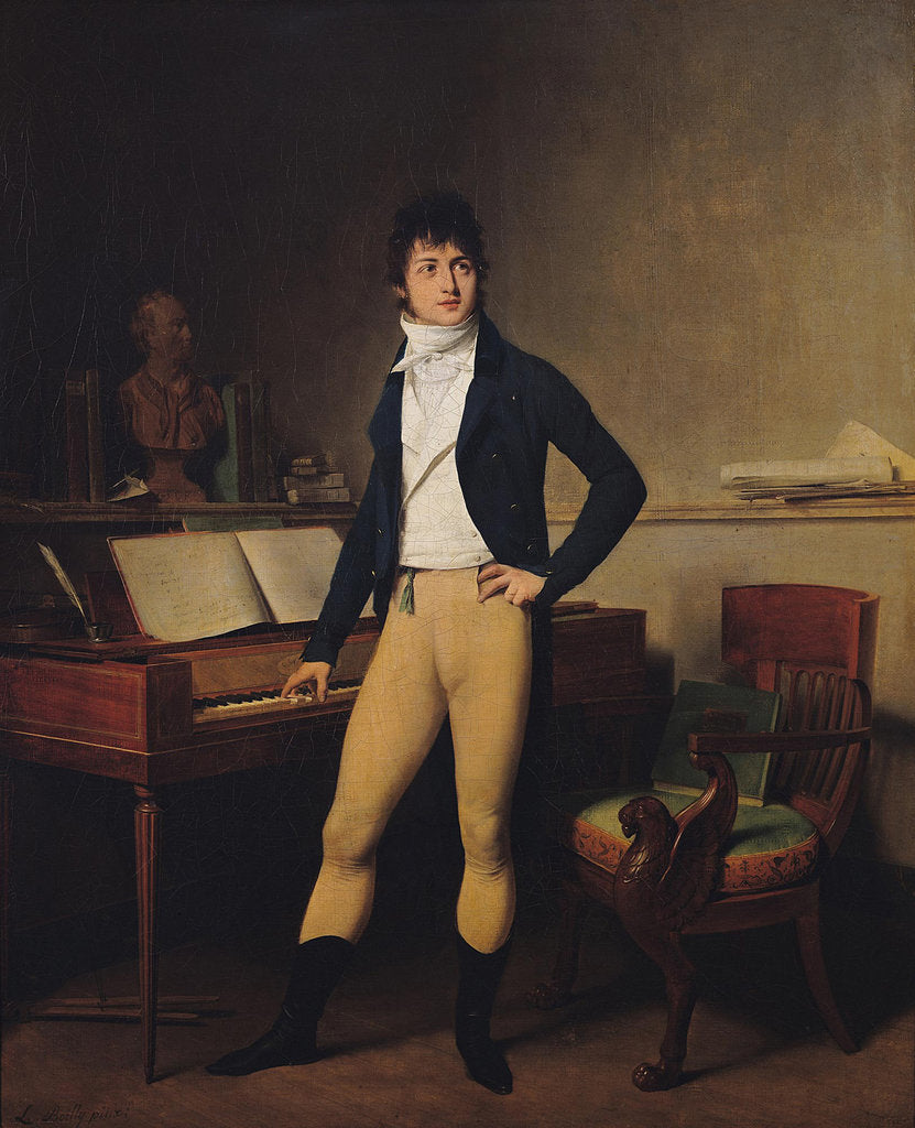 Detail of Portrait of the composer François-Adrien Boieldieu, 1800 by Louis-Léopold Boilly