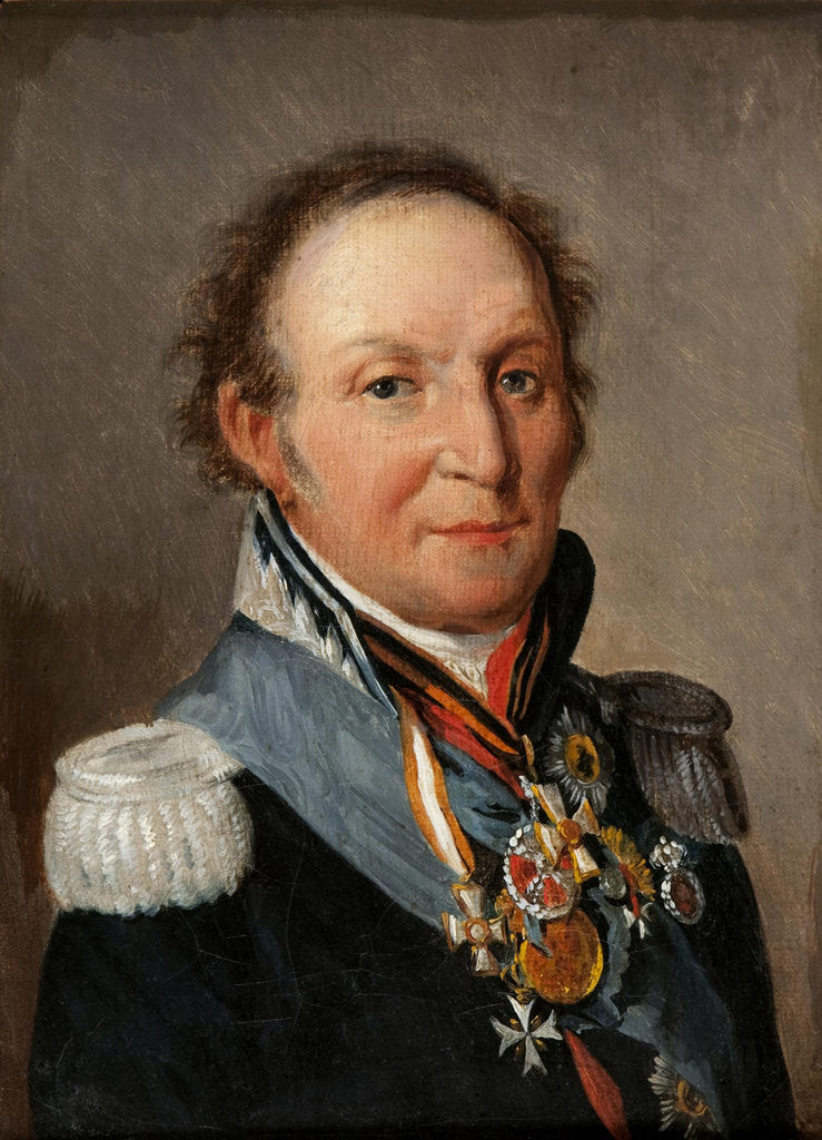 Detail of Portrait of Field Marshal Count Ludwig Adolf Peter of Sayn-Wittgenstein-Ludwigsburg by Louis-Léopold Boilly