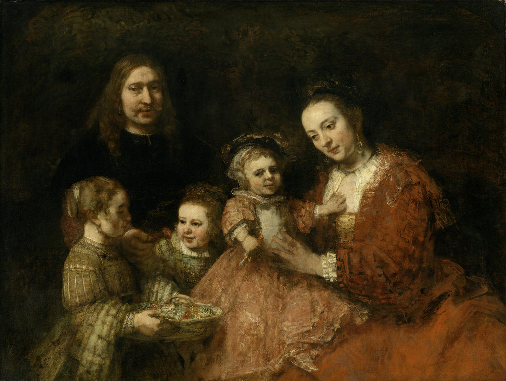 Detail of Family portrait, ca 1665 by Rembrandt van Rhijn