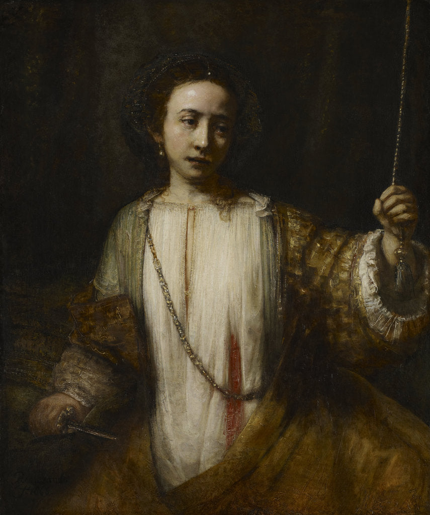 Detail of Lucretia, 1666 by Rembrandt van Rhijn