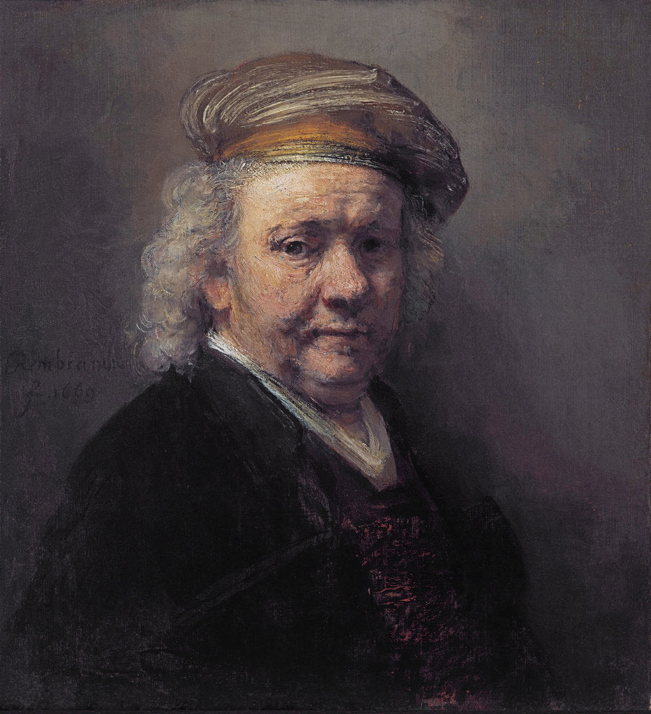 Detail of Self-portrait, 1669 by Rembrandt van Rhijn