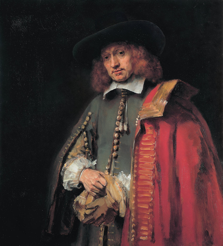 Detail of Portrait of Jan Six, ca 1654 by Rembrandt van Rhijn