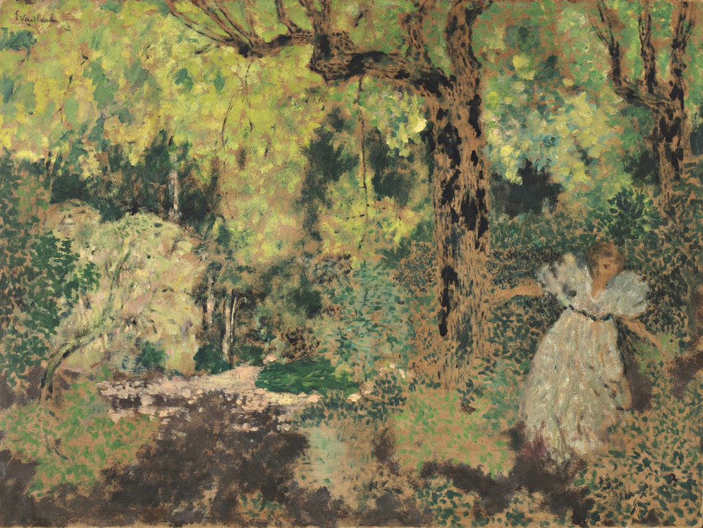 Detail of Misia in the Woods, 1897-1899 by Édouard Vuillard