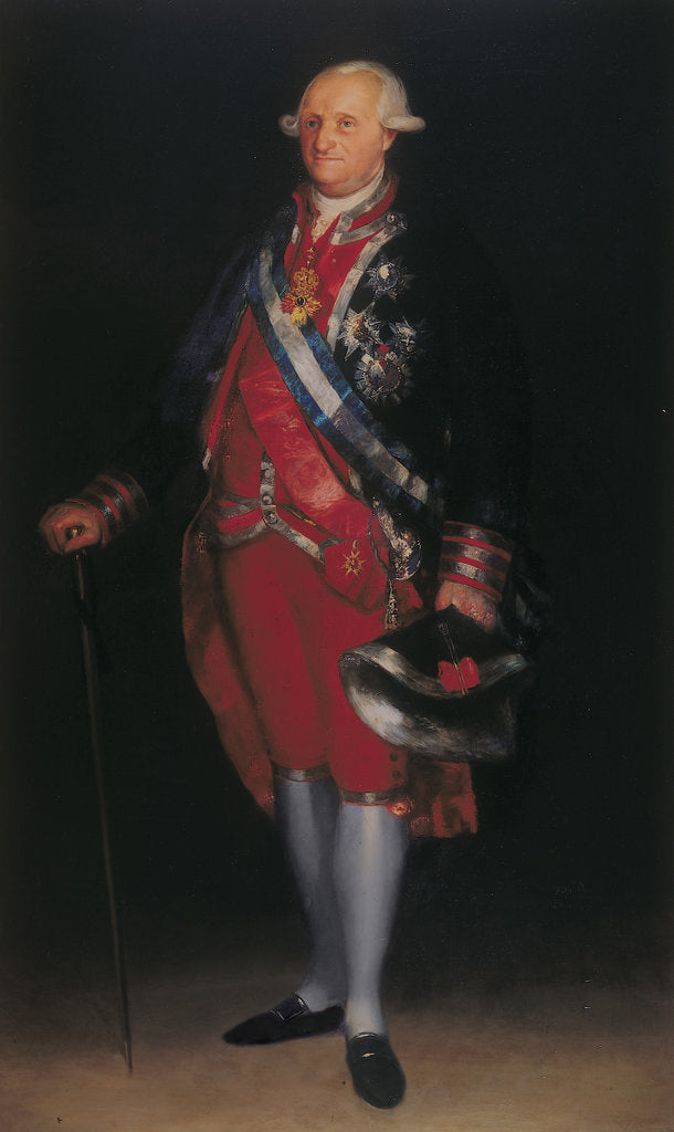 Detail of Charles IV in the Uniform of Colonel of the Guardias de Corps, 1800 by Francisco de Goya