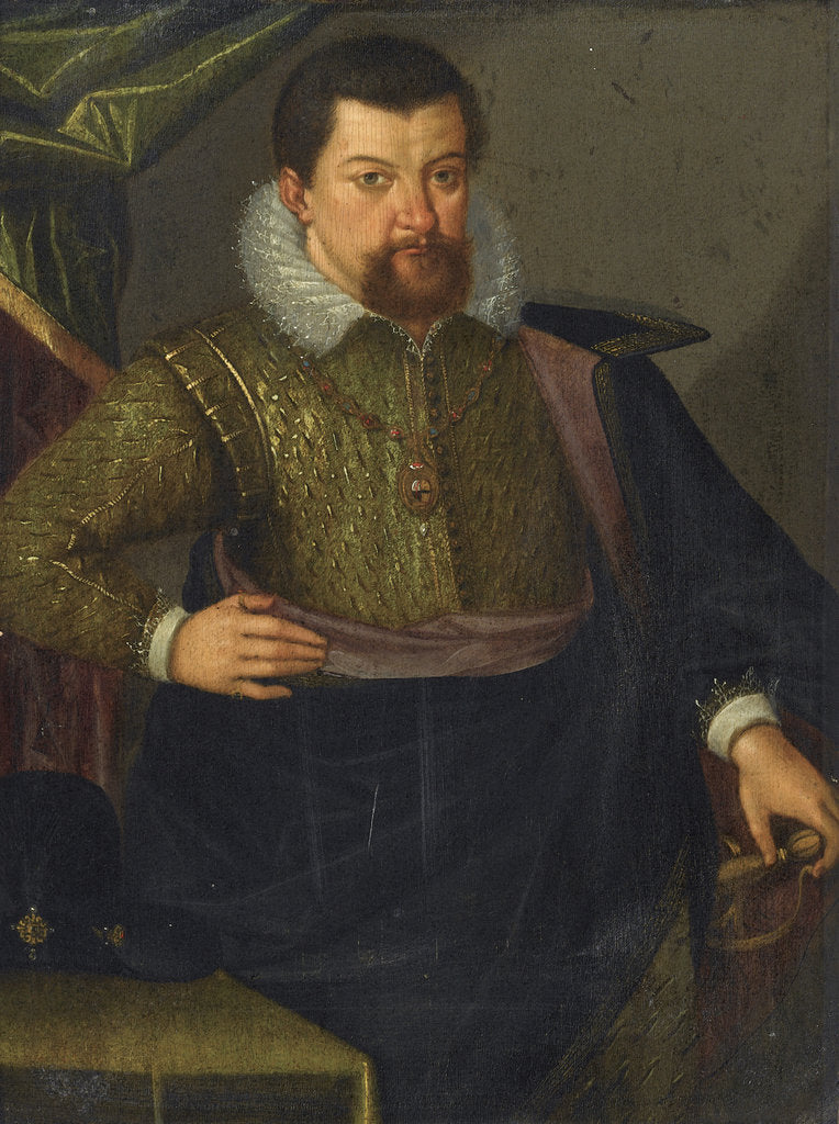 Detail of Portrait of John George I, Elector of Saxony, 1611 by Anonymous