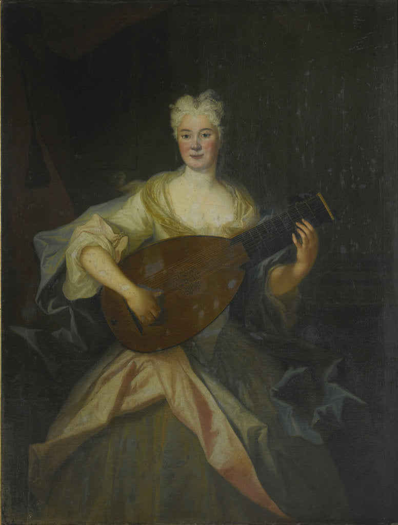 Detail of Portrait of Anna Constantia, Countess of Cosel, nee von Brockdorff by Louis de Silvestre