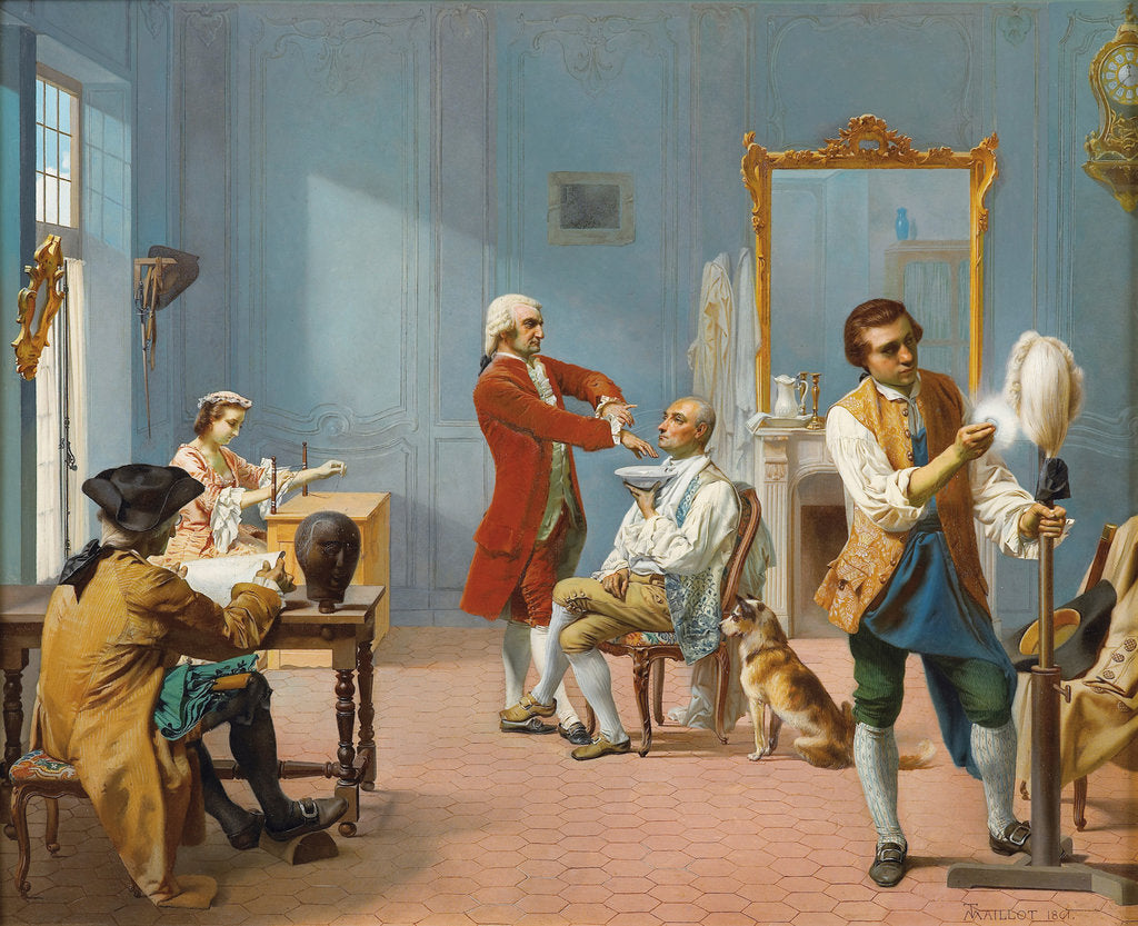 Detail of In the morning (La toilette), 1861 by Théodore-Nicolas-Pierre Maillot