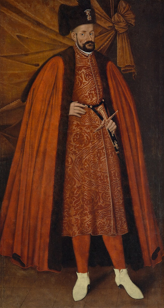 Detail of Portrait of Stephen Báthory of Poland, First Half of 17th century by Anonymous