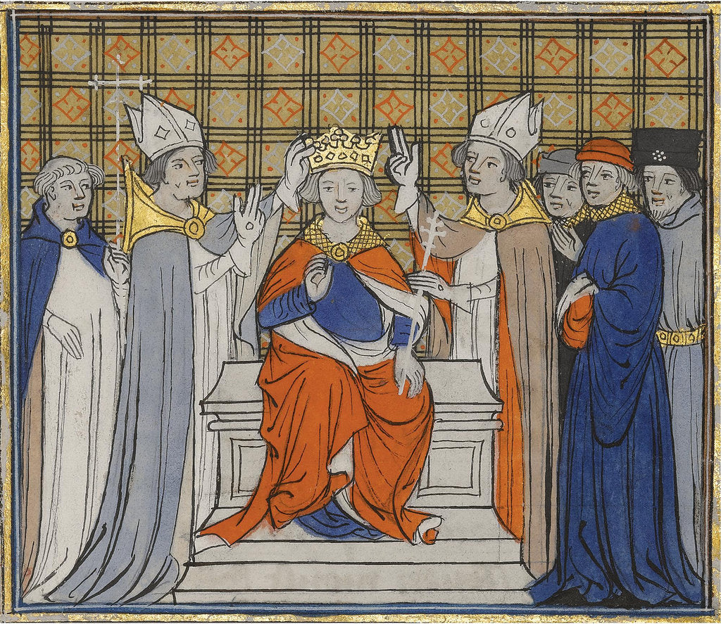 Detail of The Anointing and Coronation of Louis IV at Laon, 19 June 936 by Anonymous
