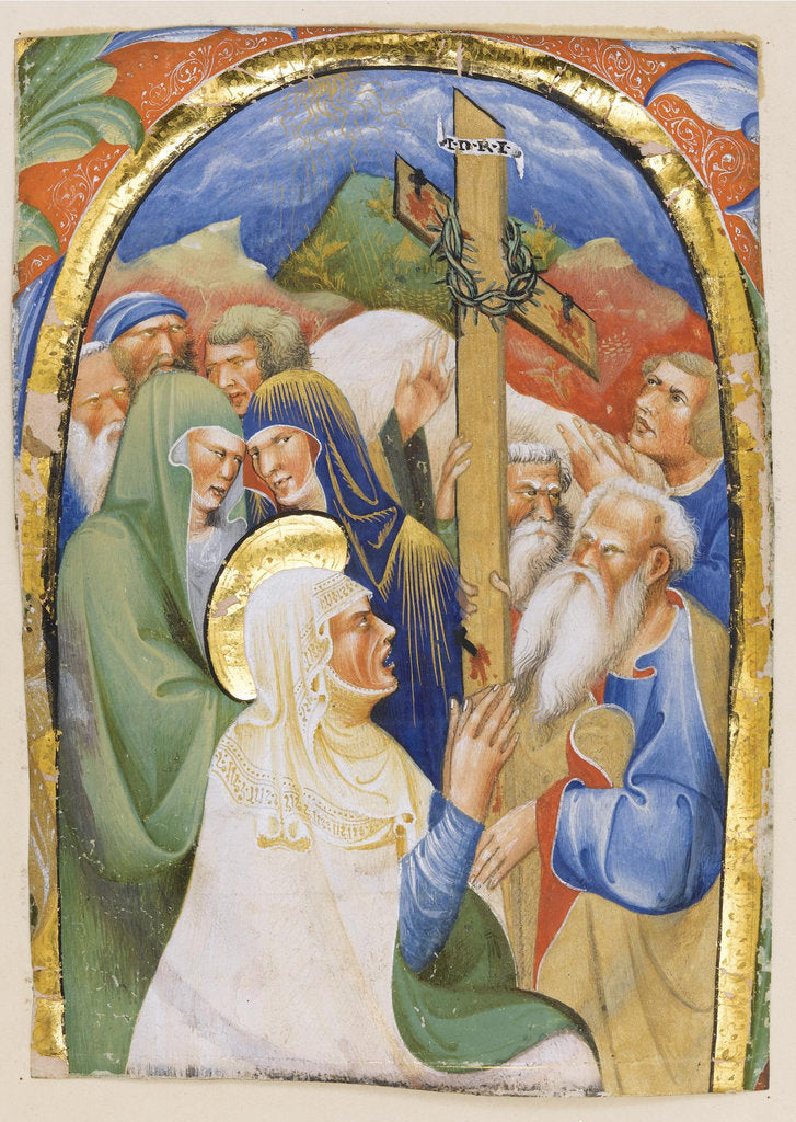 Detail of The Finding of the Holy Cross by Master of the Murano Gradual