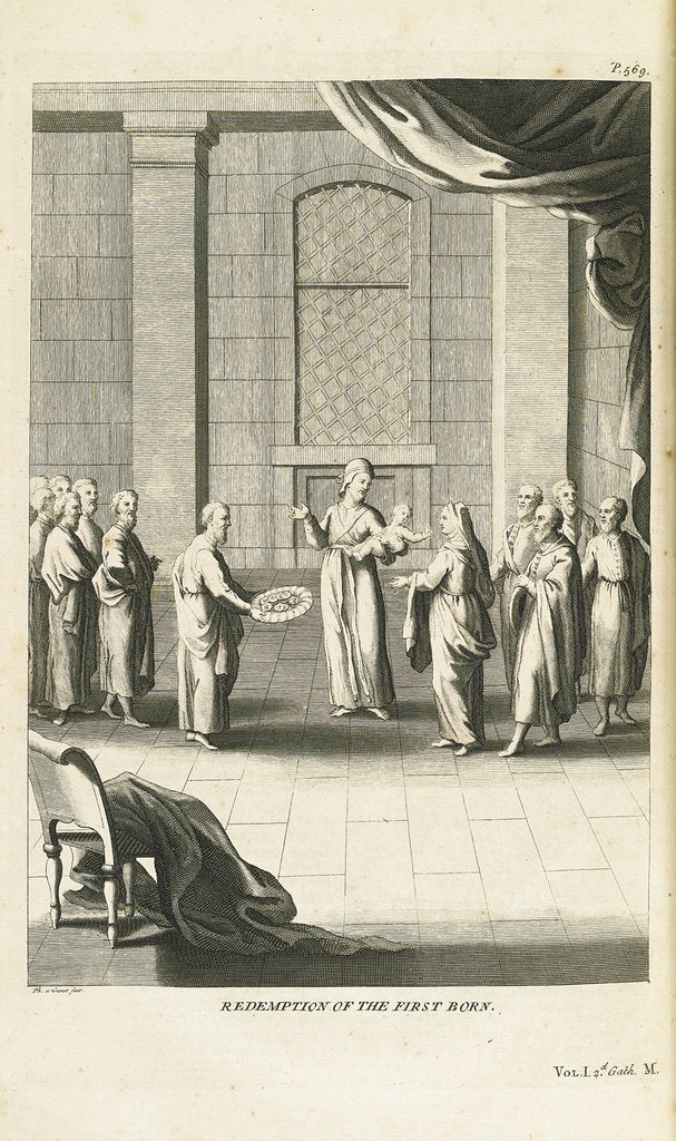 Detail of Redemption of the Firstborn Son, 1735-1739 by Bernard Picart