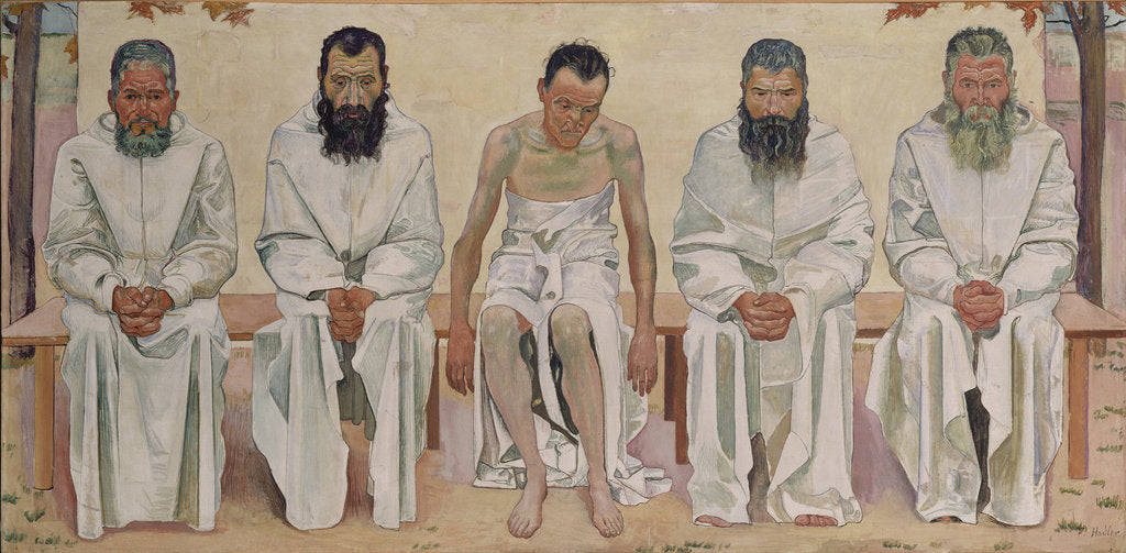 Detail of Tired of Life, after 1892 by Ferdinand Hodler