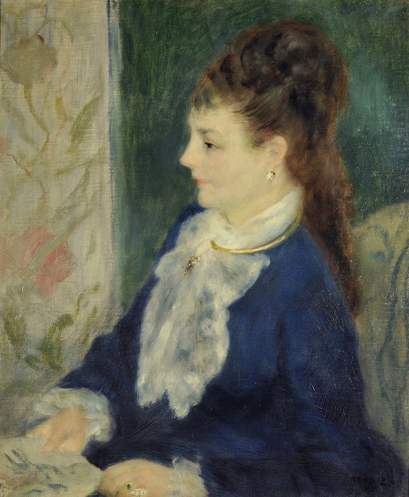 Detail of Portrait of madame X, 1875 by Pierre Auguste Renoir