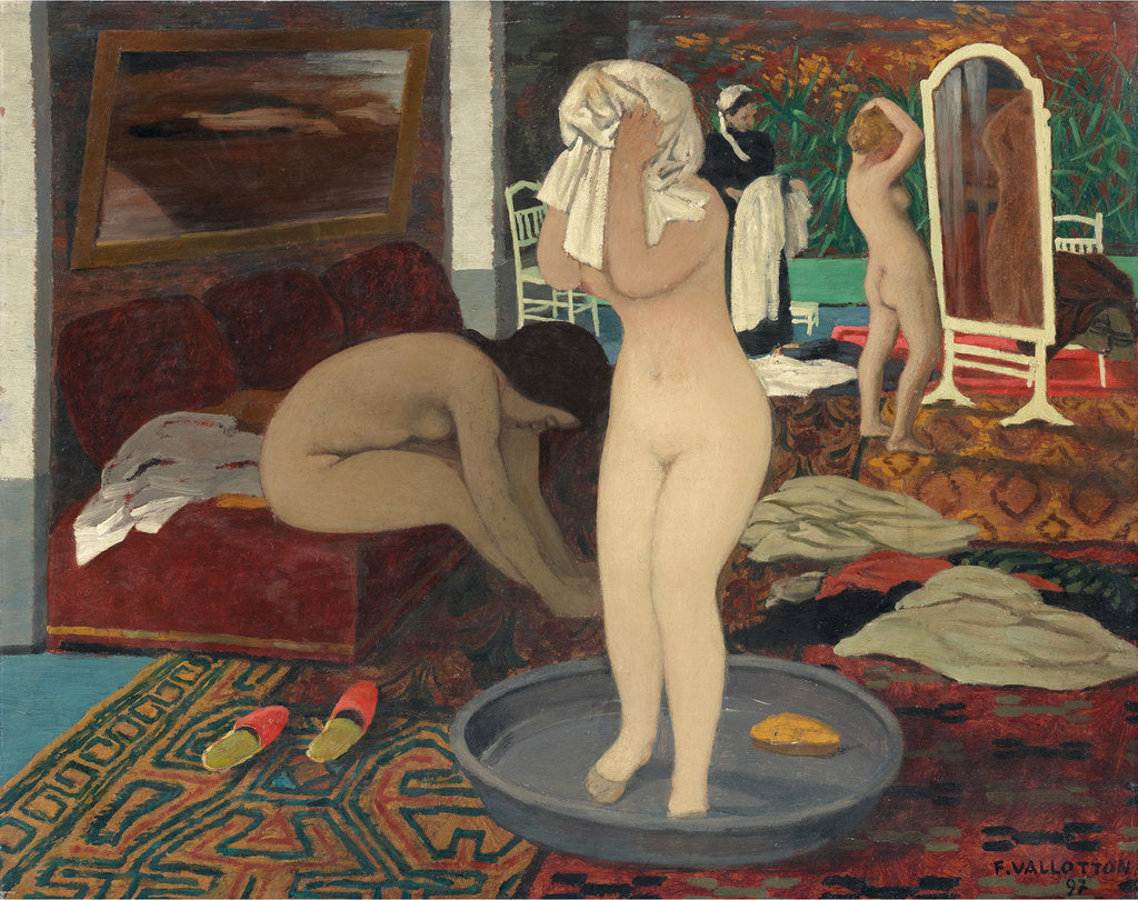 Detail of Women at their Toilette, 1897 by Felix Edouard Vallotton