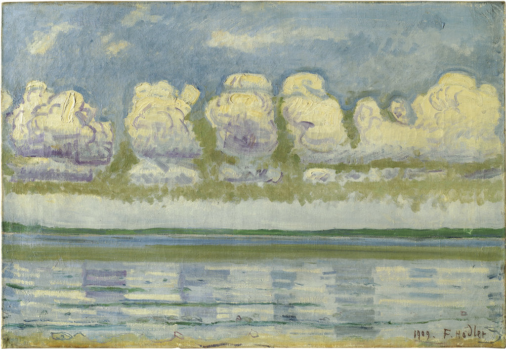 Detail of Lake Geneva with the Swiss Jura, 1909 by Ferdinand Hodler