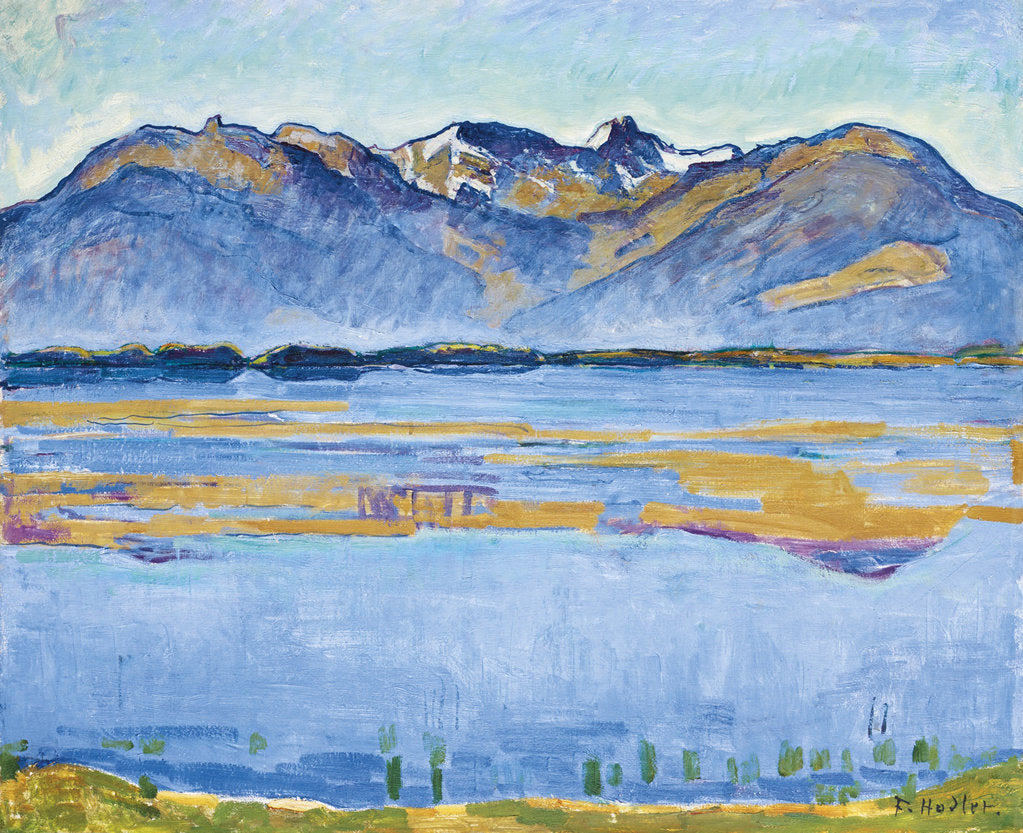 Detail of Montana landscape with Becs de Bosson and Vallon de Réchy, 1915 by Ferdinand Hodler