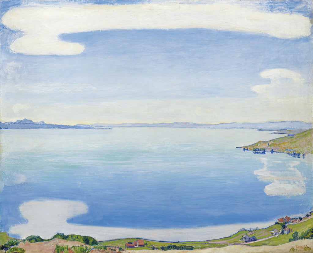 Detail of Lake Geneva seen from Chexbres, 1904 by Ferdinand Hodler
