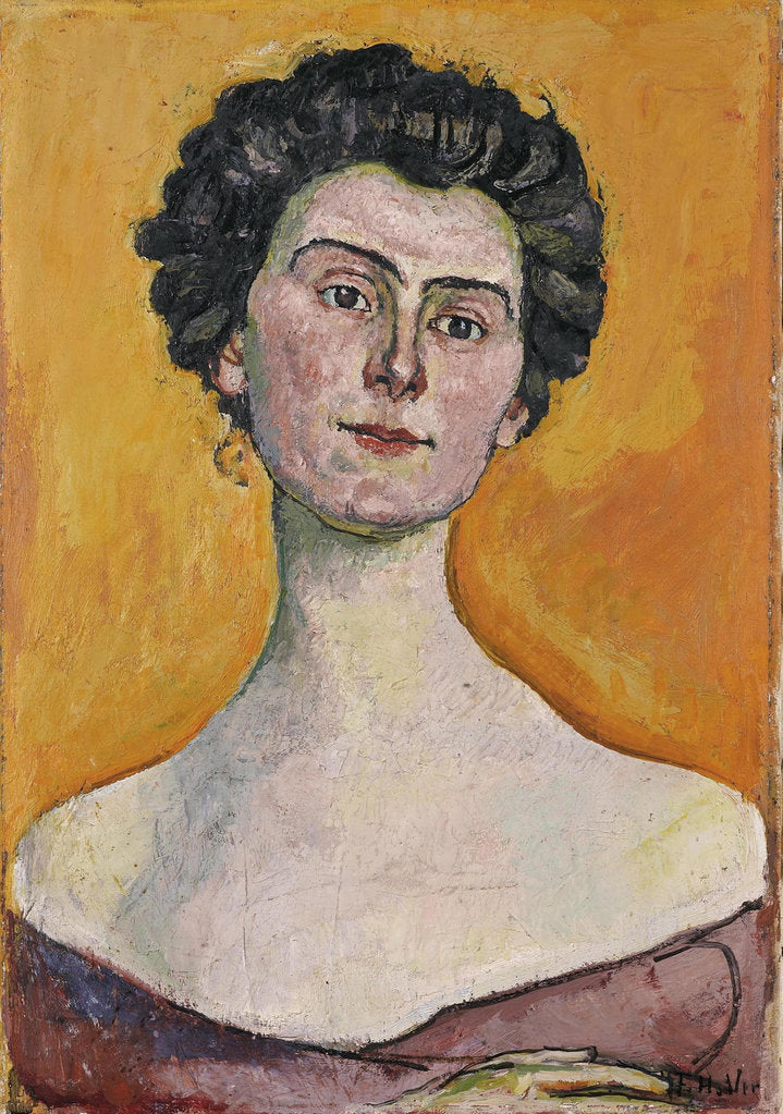 Detail of Potrait of Clara Pasche-Battié, 1914 by Ferdinand Hodler