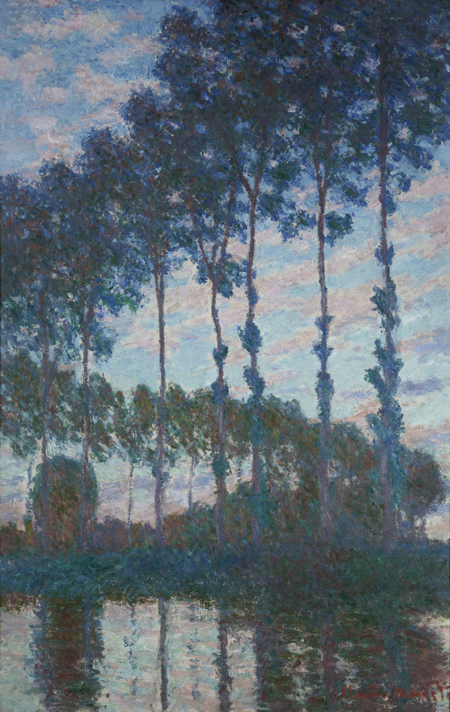 Detail of Poplars on the banks of the Epte, Evening effect, 1891 by Claude Monet