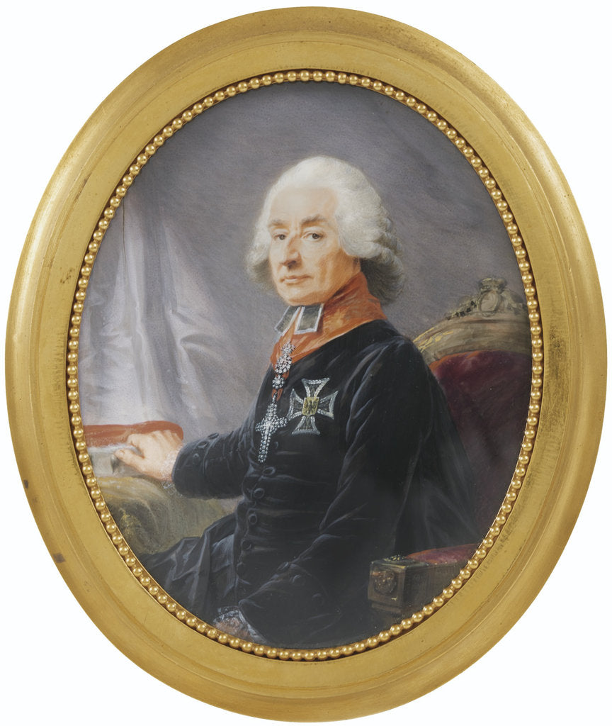 Detail of Portrait of Friedrich Karl Joseph Reichsfreiherr von Erthal, 1789 by Heinrich Friedrich Füger