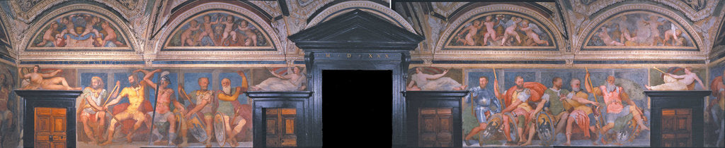 Detail of Loggia of the Heroes. Detail. Villa del Principe, ca 1530 by Perino del Vaga