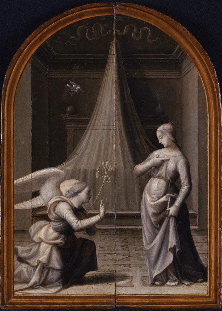 Detail of The Annunciation. (Triptych, reverse), 1500 by Mariotto Albertinelli