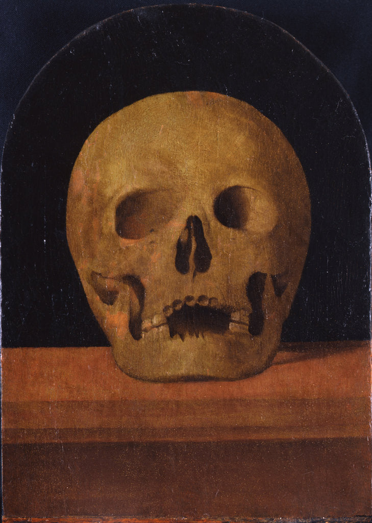 Detail of Memento mori. The back side of the triptych, 1500 by Mariotto Albertinelli
