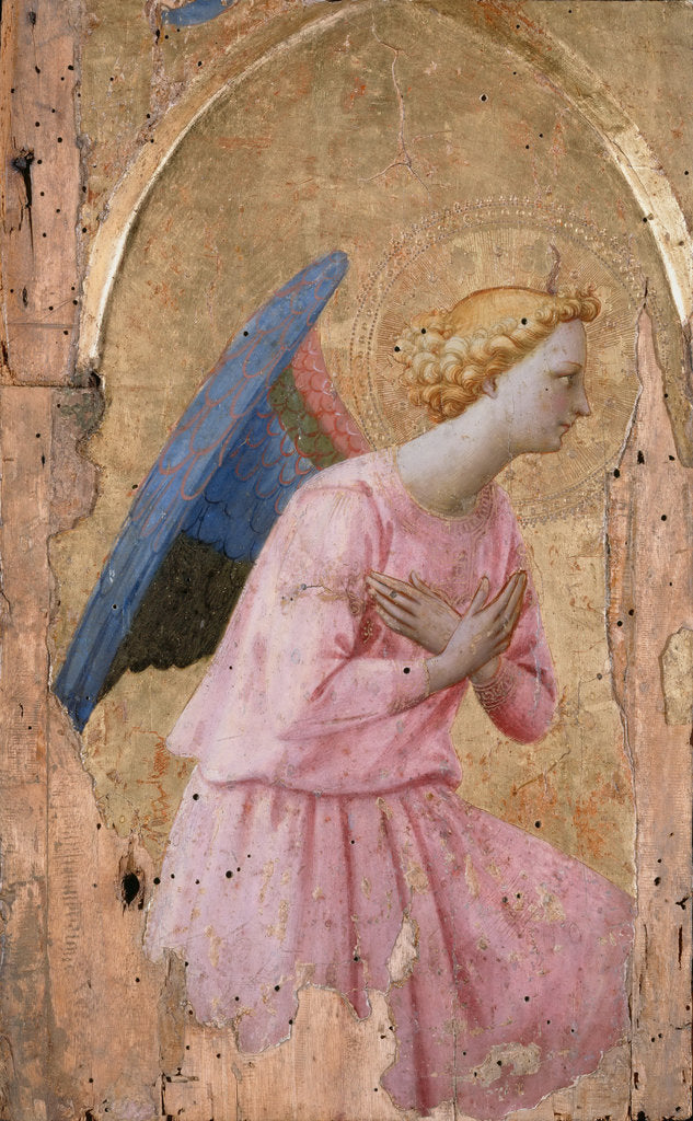 Detail of The Angel of the Annunciation, ca 1435 by Fra Giovanni da Fiesole Angelico