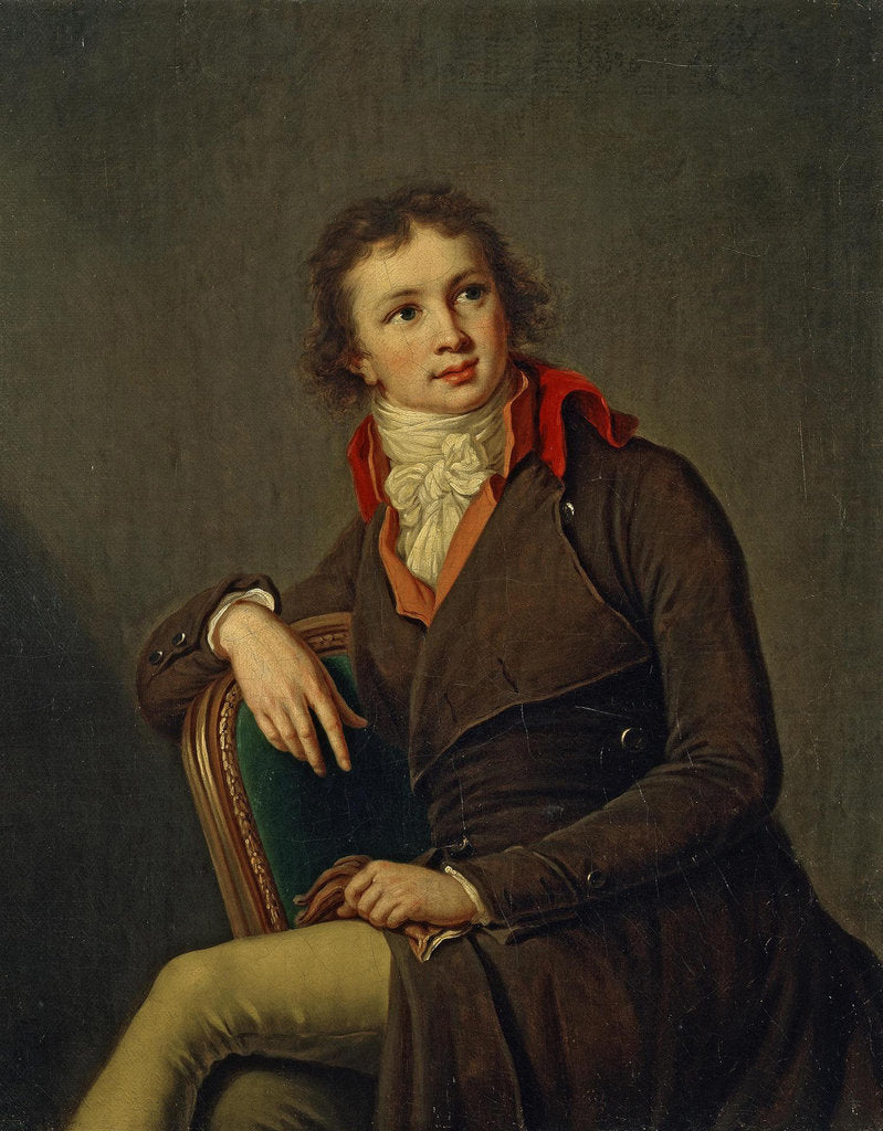 Detail of Portrait of Count Pavel Alexandrovich Stroganov, 1790s by Marie Louise Elisabeth Vigée-Lebrun