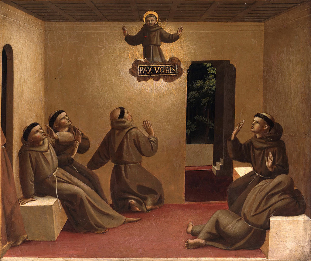 Detail of Apparition of Saint Francis at Arles (Scenes from the life of Saint Francis of Assisi), ca 1429 by Fra Giovanni da Fiesole Angelico