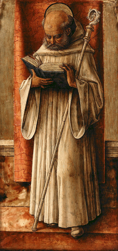 Detail of Saint Benedict, c. 1490 by Carlo Crivelli