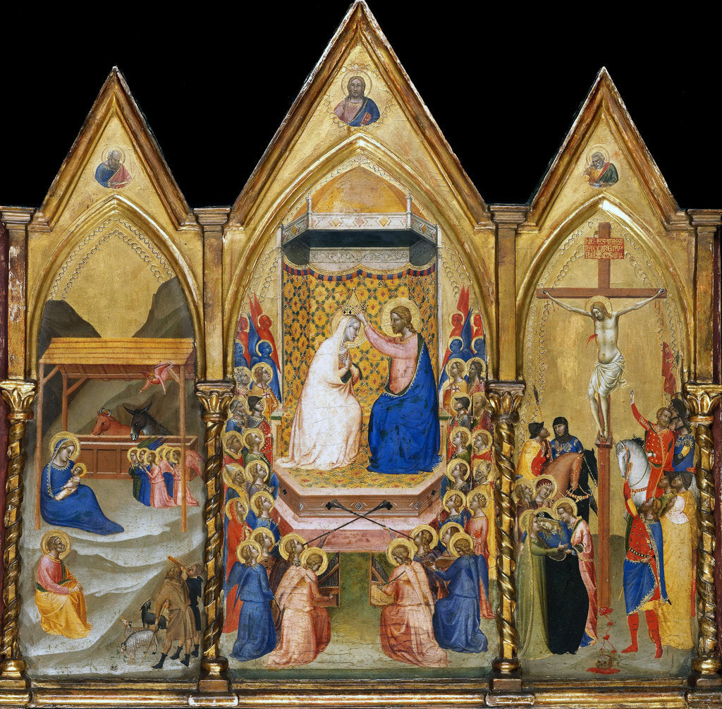 Detail of Triptych altarpiece by Bernardo Daddi