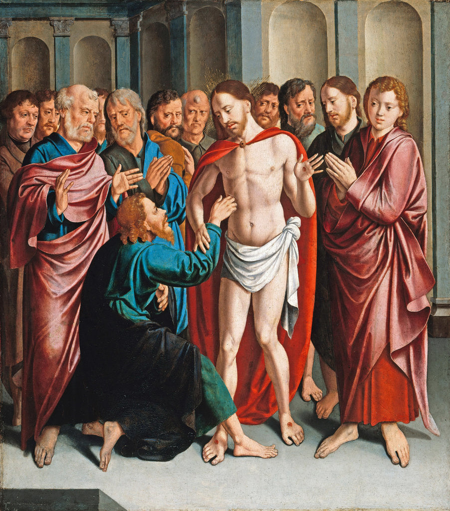 Detail of The Incredulity of Saint Thomas by Bartholomaeus Bruyn the Elder