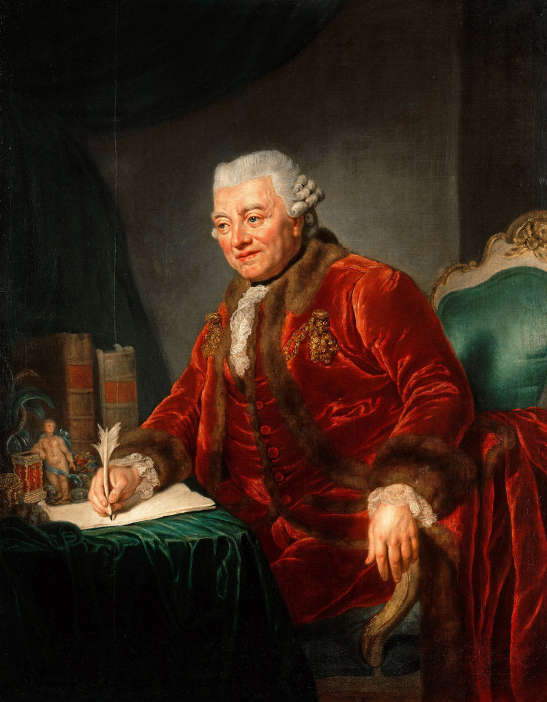 Detail of Portrait of Christian Andreas Cothenius, 1777 by Anna Dorothea Therbusch-Lisiewska