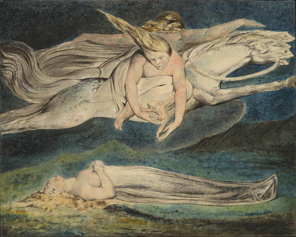 Detail of Pity, c. 1795 by William Blake