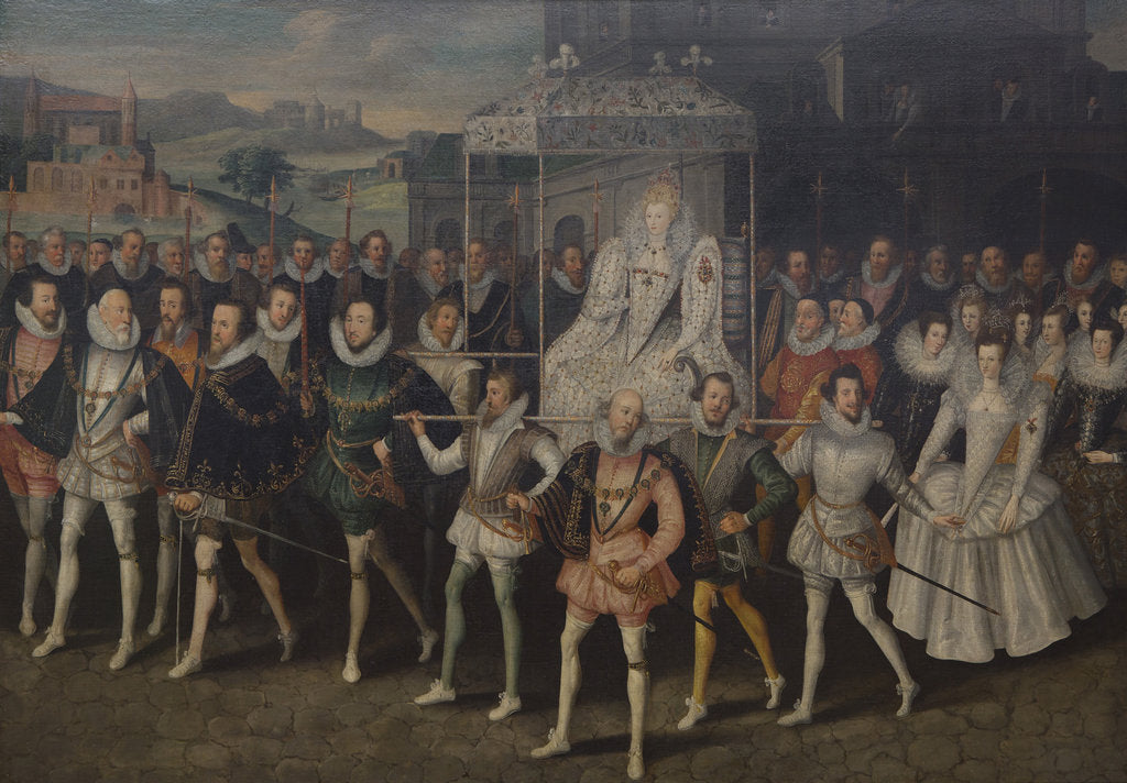 Detail of Procession Portrait of Queen Elizabeth, ca 1600-1603 by Anonymous