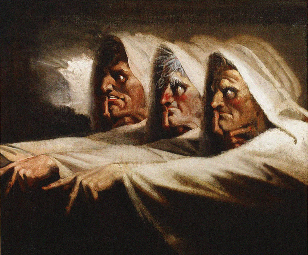 Detail of The Weird Sisters (The Three Witches), ca 1782 by Johann Heinrich Füssli