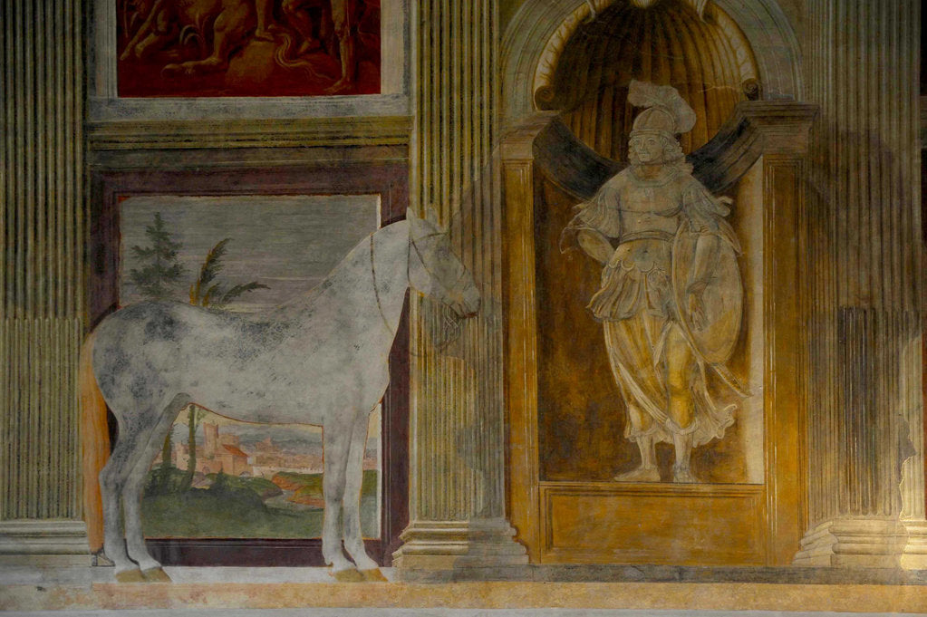 Detail of The Hall of Horses (Sala dei Cavalli) in the Palazzo del Te, 1526-1534 by Giulio Romano