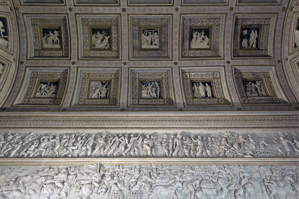 Detail of The Room of the Stuccoes (Camera degli Stucchi) of the Palazzo del Tè, 1526-1534 by Francesco Primaticcio