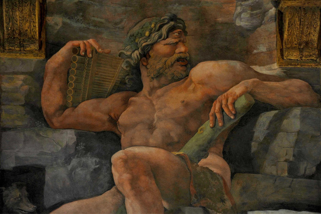 Detail of The Fall of the Giants (Sala dei Giganti), 1536 by Giulio Romano