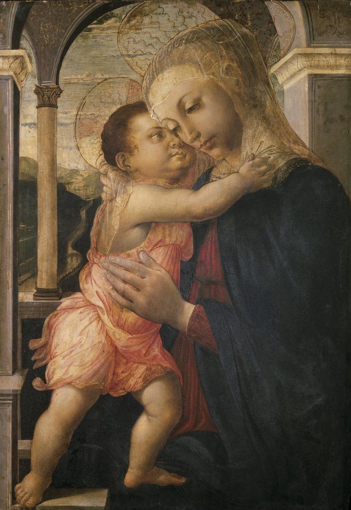 Detail of Madonna and Child, ca 1466-1467 by Sandro Botticelli