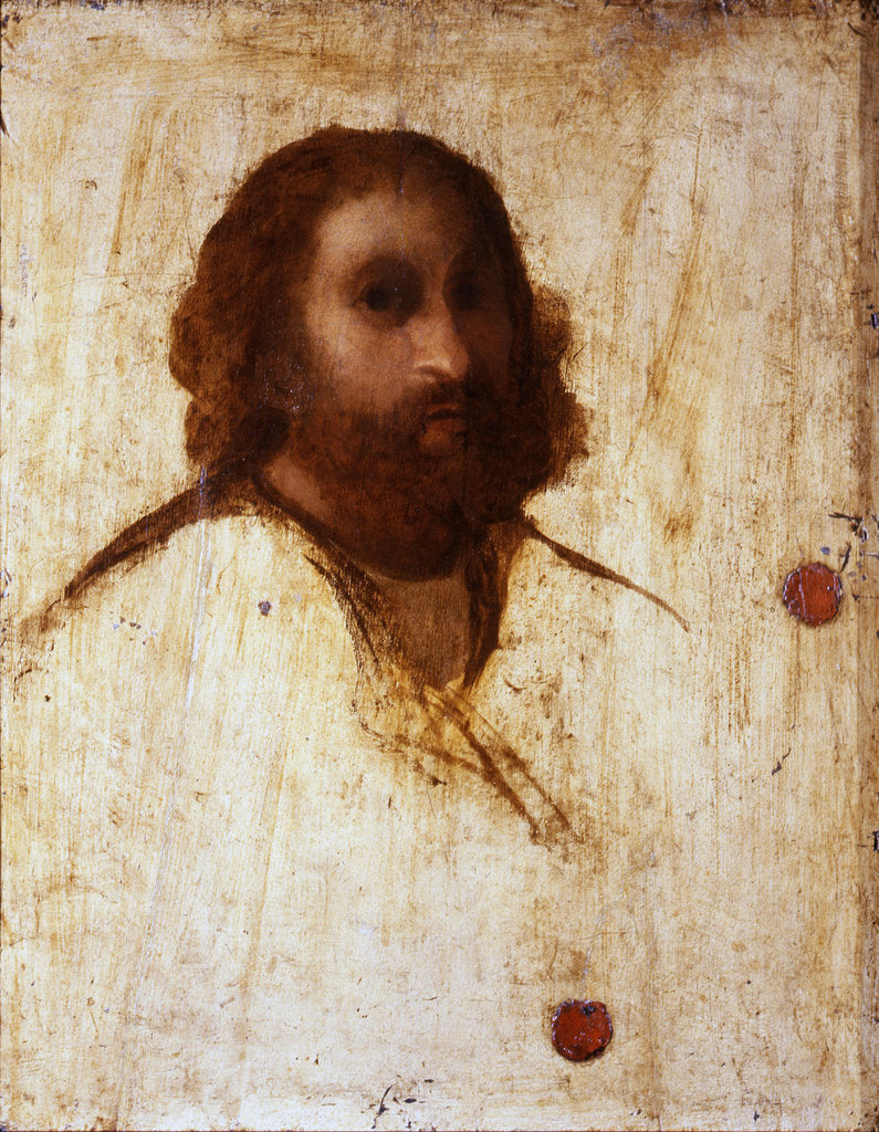Detail of Self-portrait, ca 1515 by Jacopo Palma il Vecchio the Elder