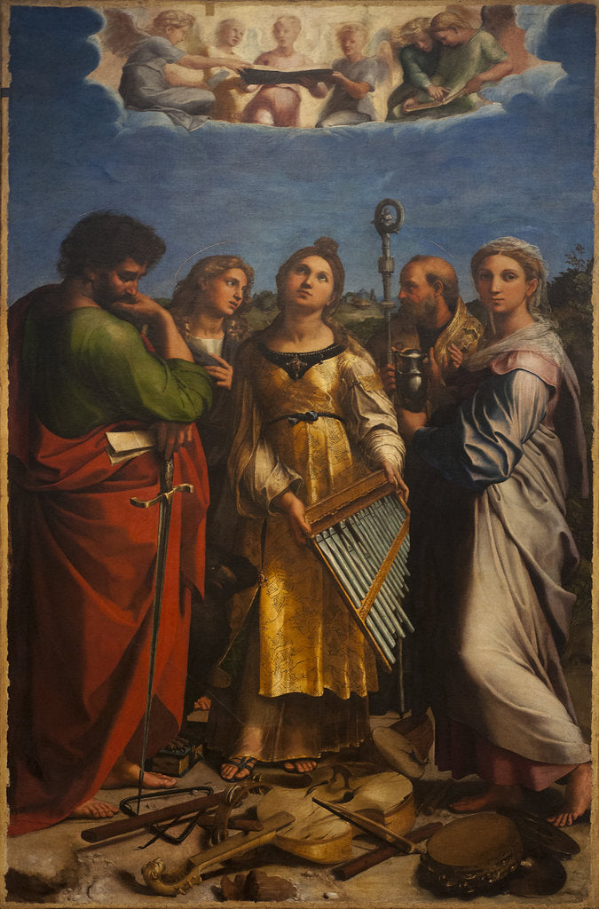 Detail of The Ecstasy of Saint Cecilia, ca 1514 by Raphael