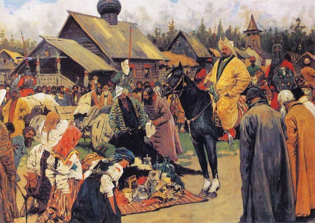 Detail of The Baskaks, 1909 by Sergei Vasilyevich Ivanov