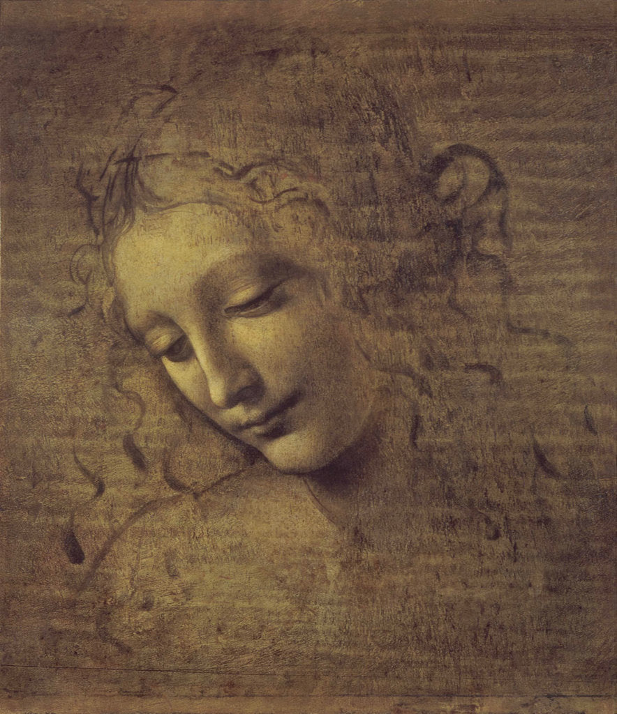 Detail of Head of a Woman (La Scapigliata), 1500s by Leonardo da Vinci